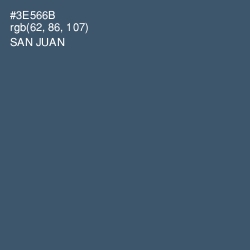 #3E566B - San Juan Color Image